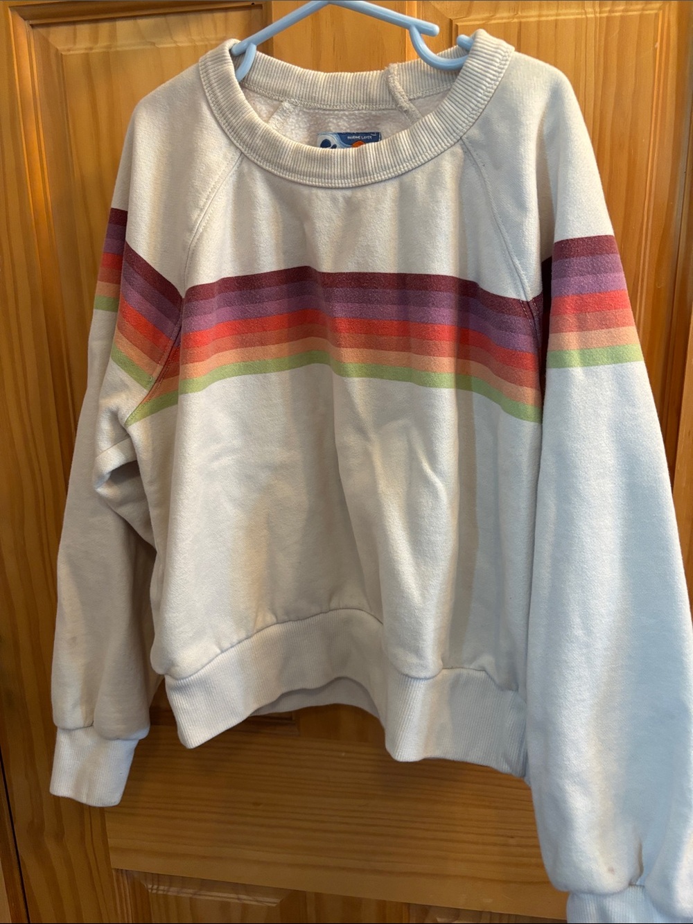 Cloud 9 Stripe Cotton Blend Sweatshirt